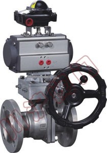 ZSHK氣動帶手輪浮動球閥